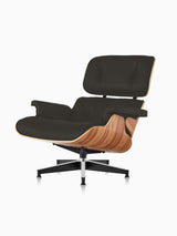 Oak Lounge Chair - Black