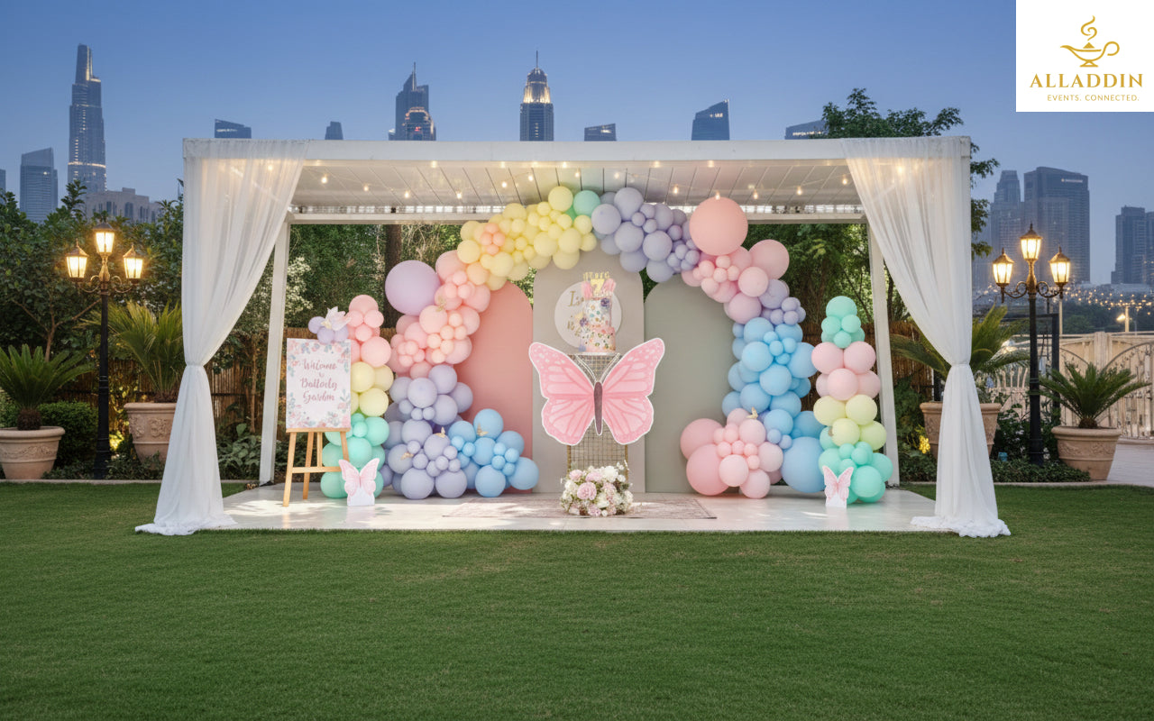 Soft-Hued Butterfly Theme Decoration