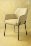 Stoff Dining Chair with Arms