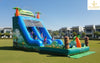 Tropical-Themed Water Bouncy Castle with Slide