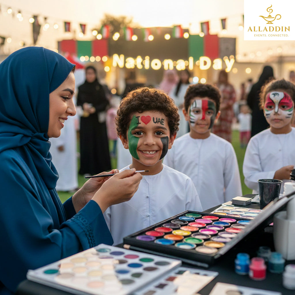 UAE National Day Face Painter