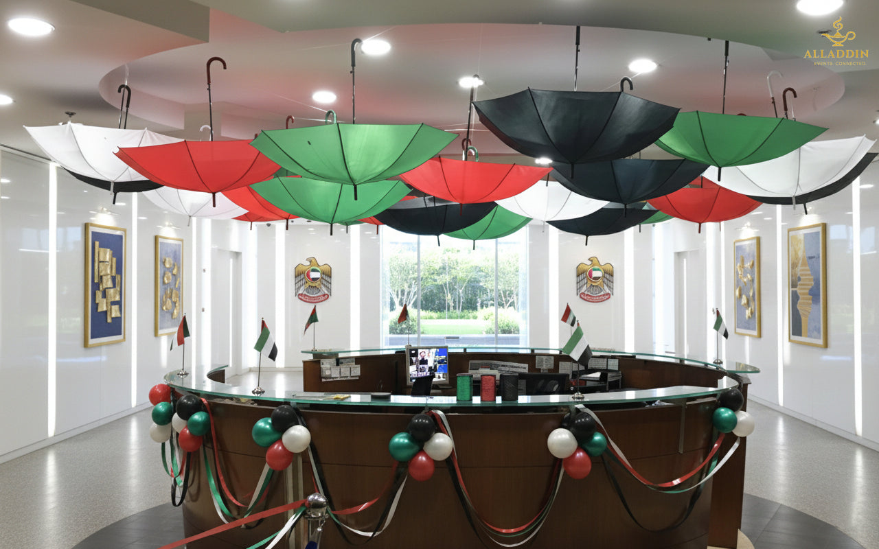 UAE National Day Theme Umbrella Decoration