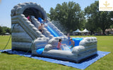 Rock-Themed Water and Slide Inflatable