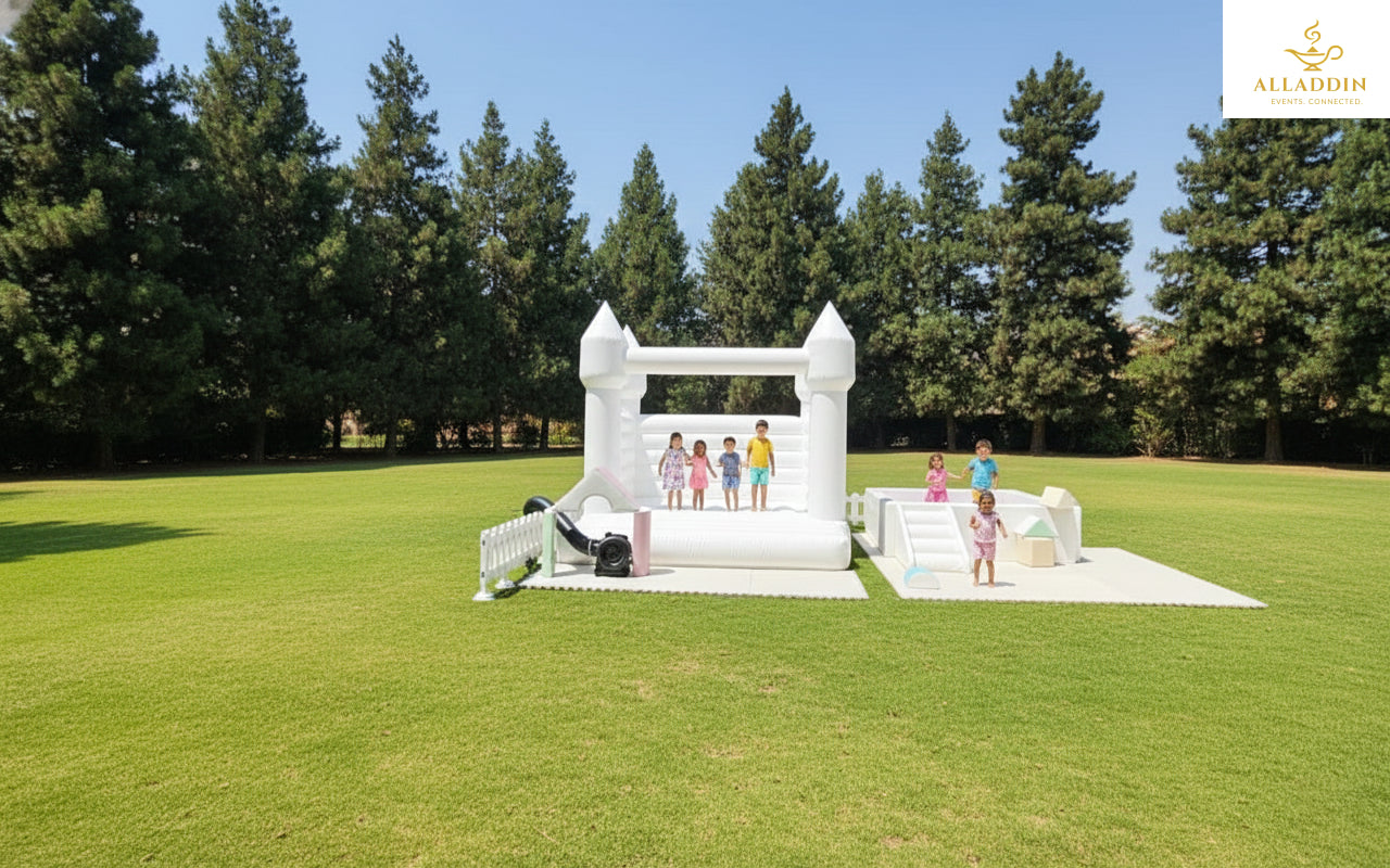White Bouncy Castle 3x3