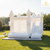 White Bouncy Castle with Slide