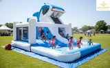 White Water Splash Bouncy with Slide