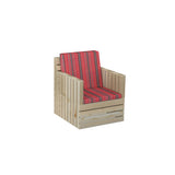 Natural Woody Sofa One Seater - Majlis