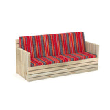 Natural Woody Sofa Three Seater - Majlis